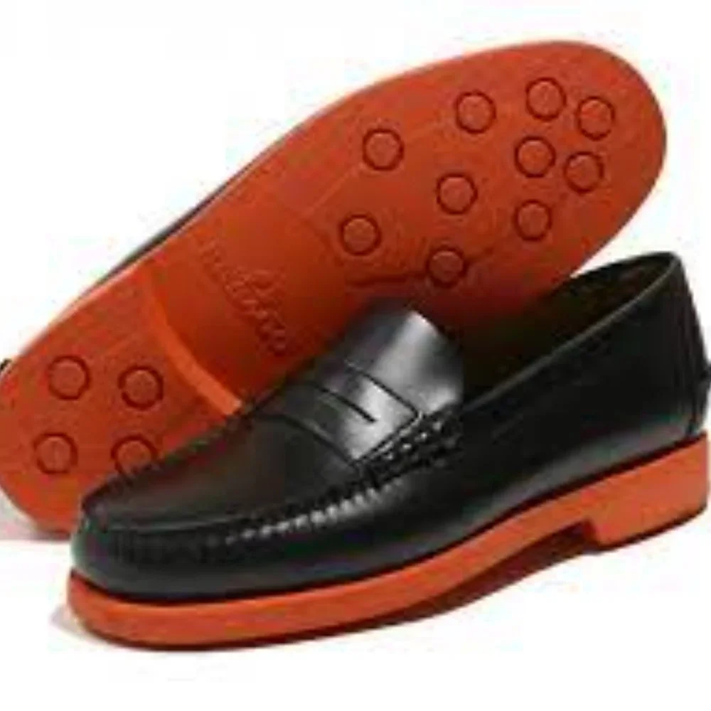 Sebago Men's Dan Polaris Black/Red Boat (loafers) Shoes 71112RW